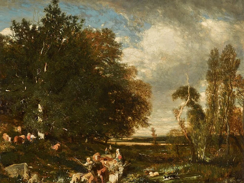 1811-Jules Dupré - Paesaggio boschivo, Barbizon (1835)